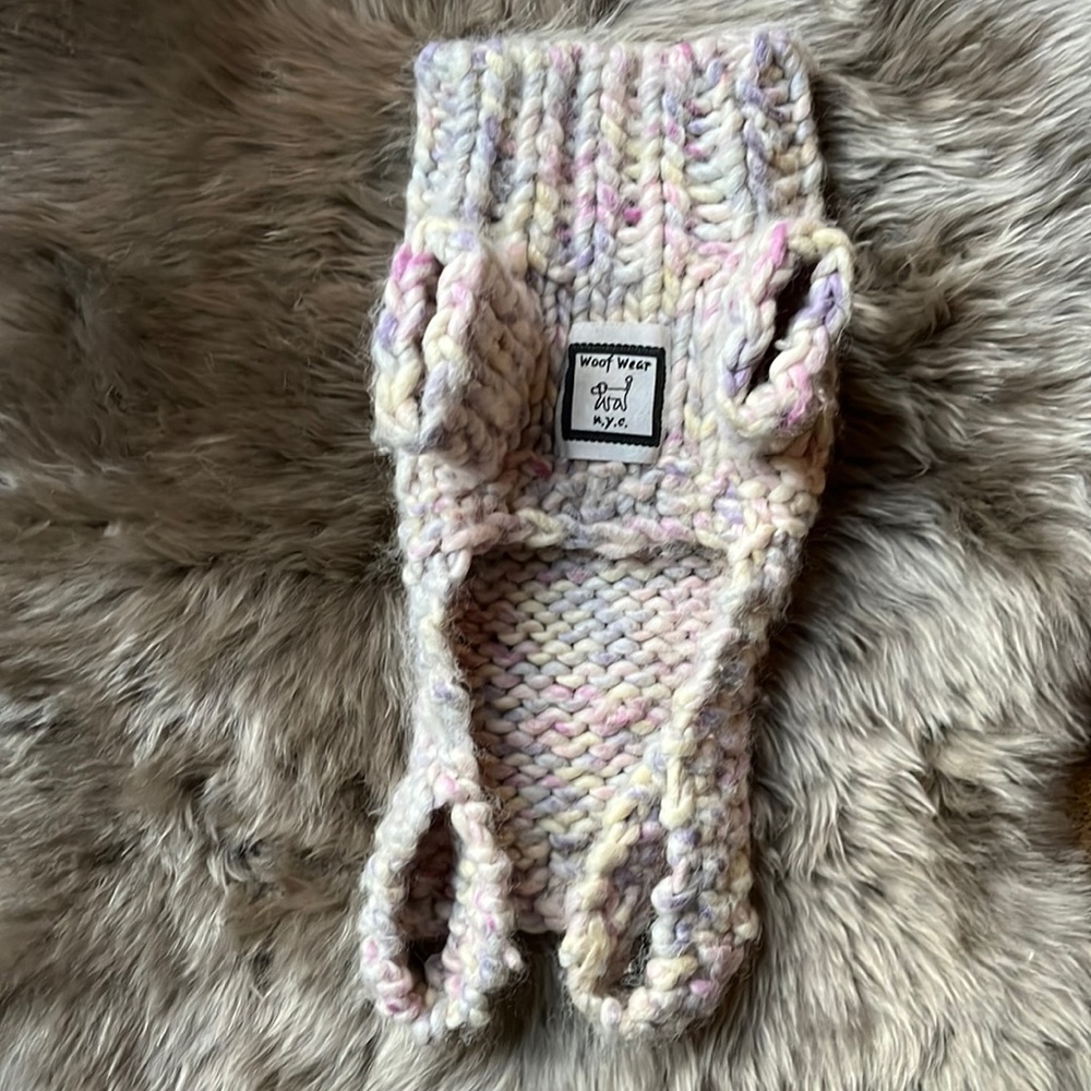 50% wool dog sweater
